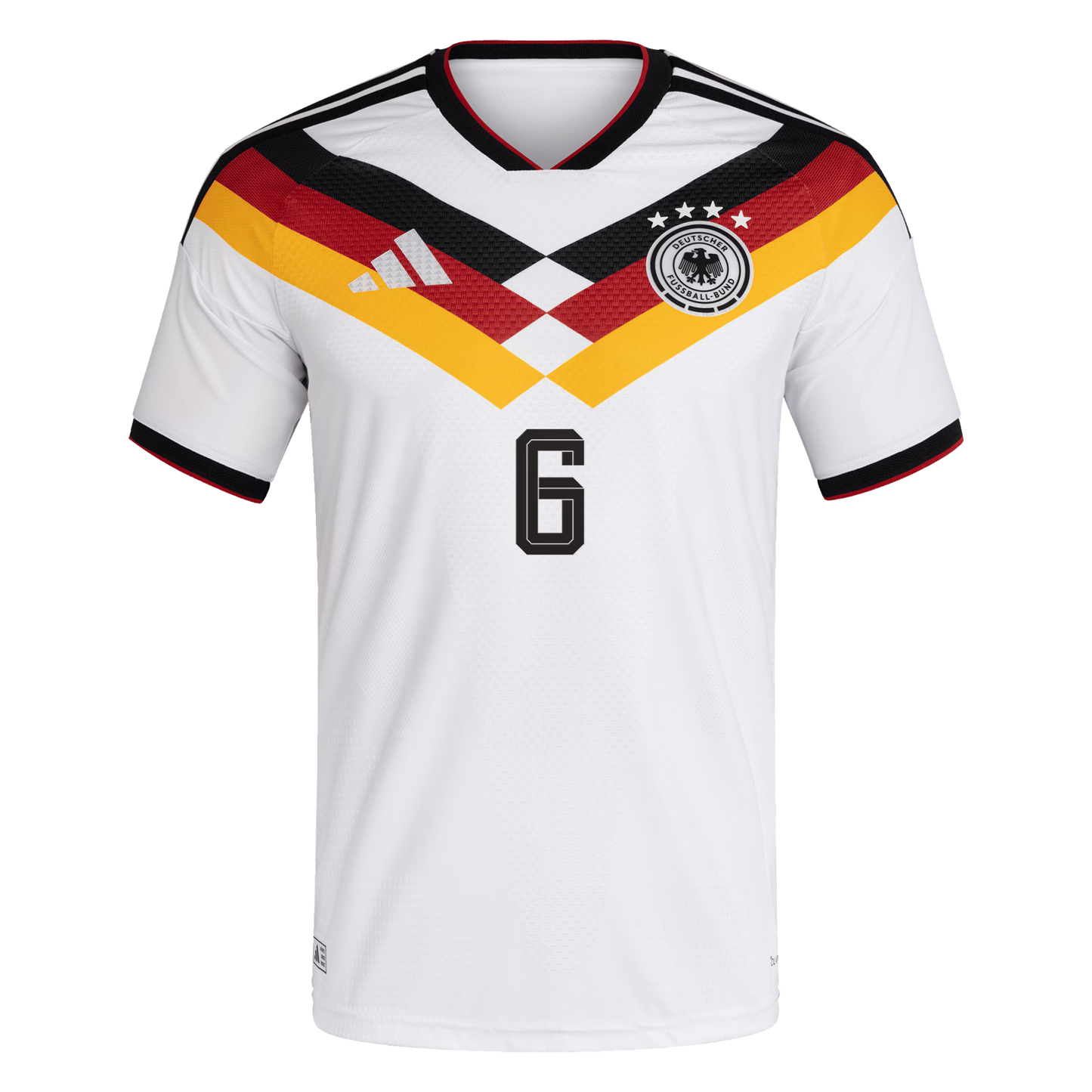 Germany 2026 World Cup Home Stadium Replica Jersey with Kimmich #6 printing front view