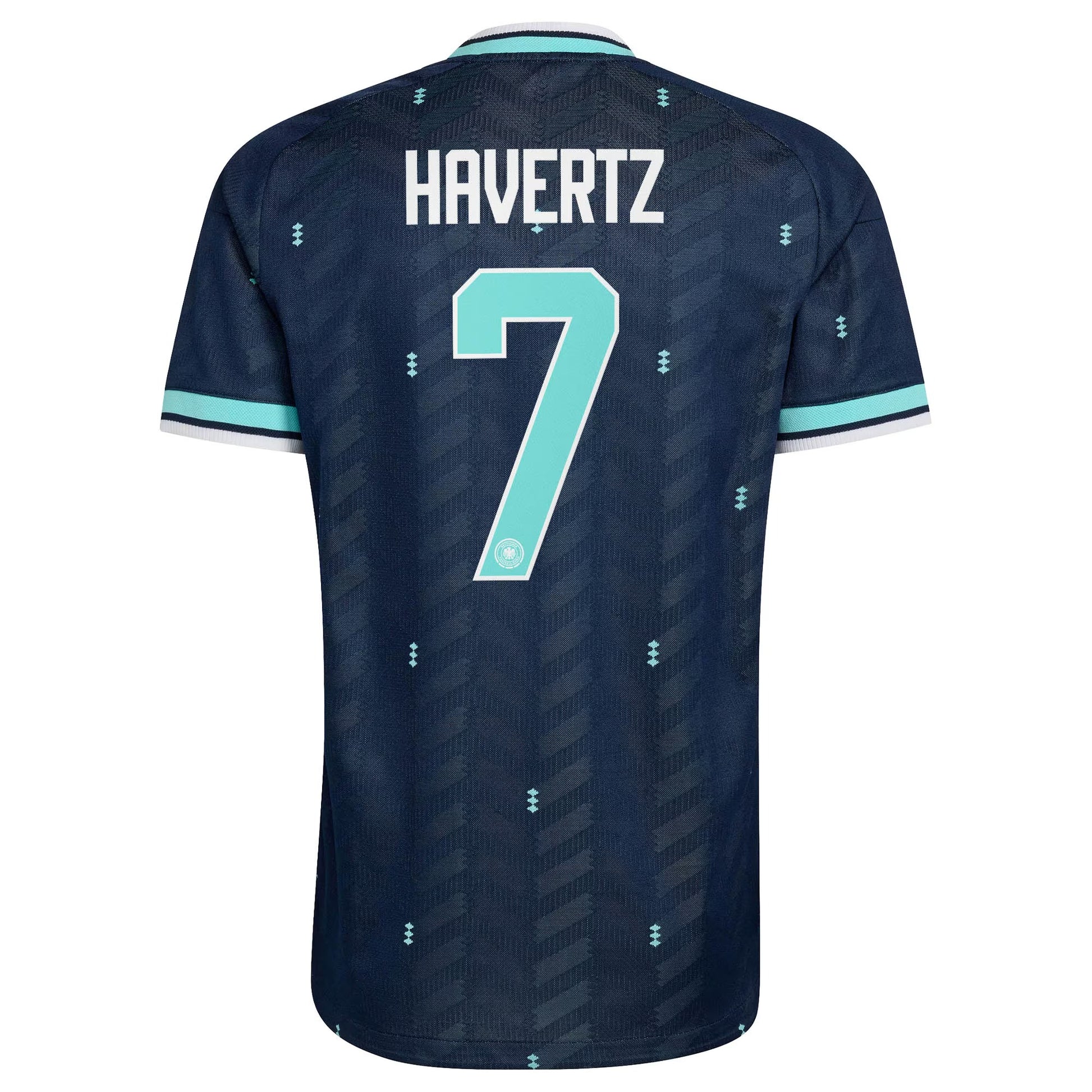 Germany 2026 World Cup Away Stadium Replica Jersey with Havertz #7 printing back view