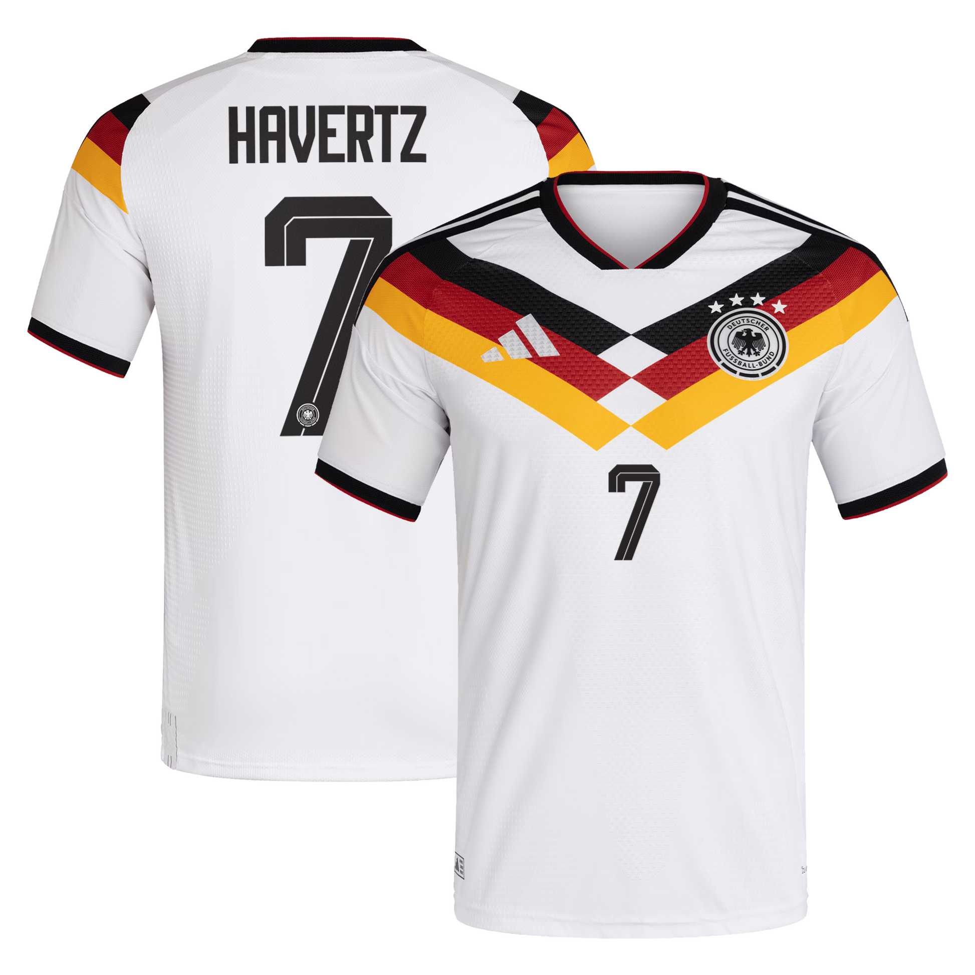Germany 2026 World Cup Home Stadium Replica Jersey with Havertz #7 printing 