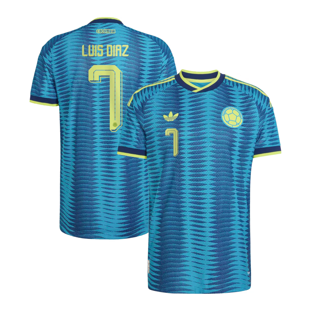 Colombia 2026 World Cup Away Stadium Replica Jersey  Luis Díaz #7