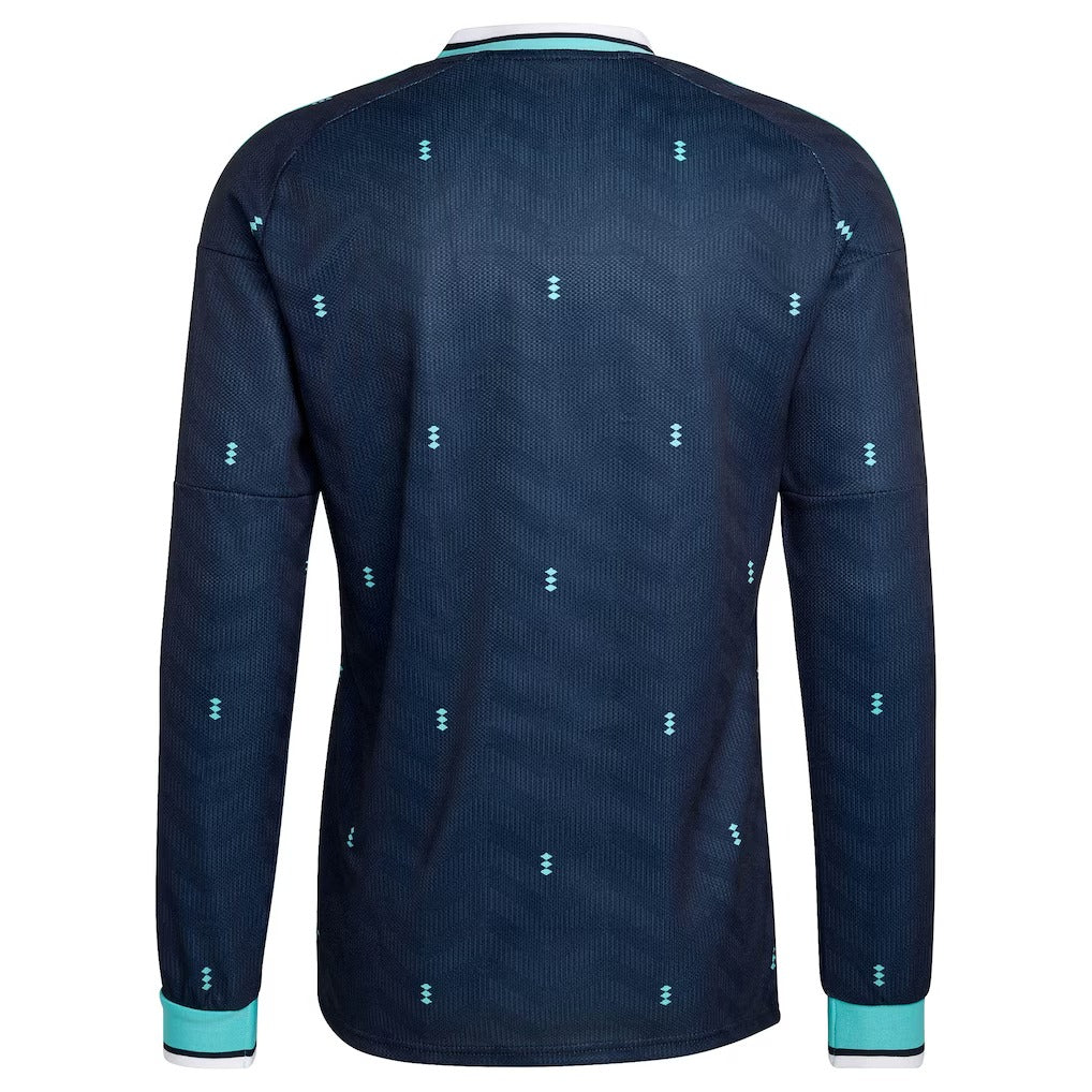 Germany 2026 World Cup Away Long Sleeve Stadium Replica Jersey back view