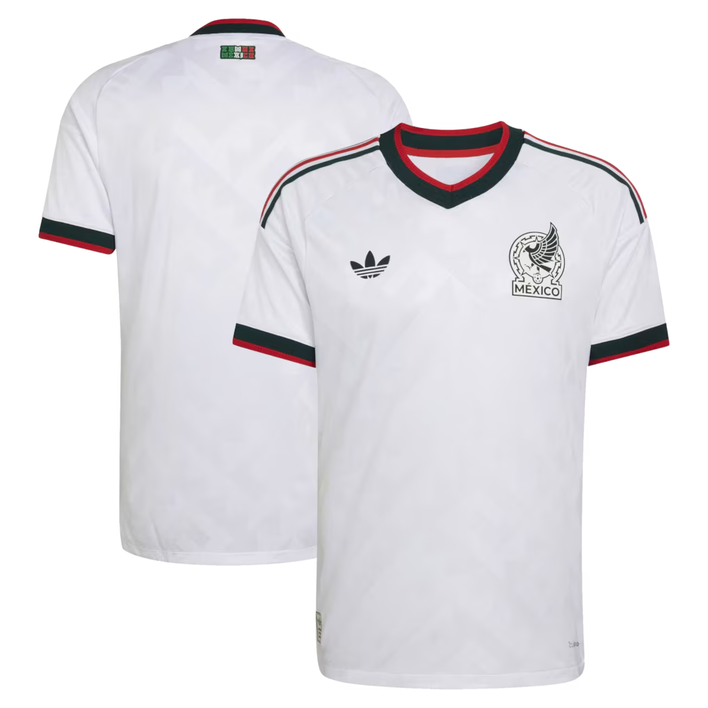 Mexico national team 2026 soccer jersey away white with classic trim