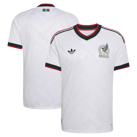 Mexico national team 2026 soccer jersey away white with classic trim