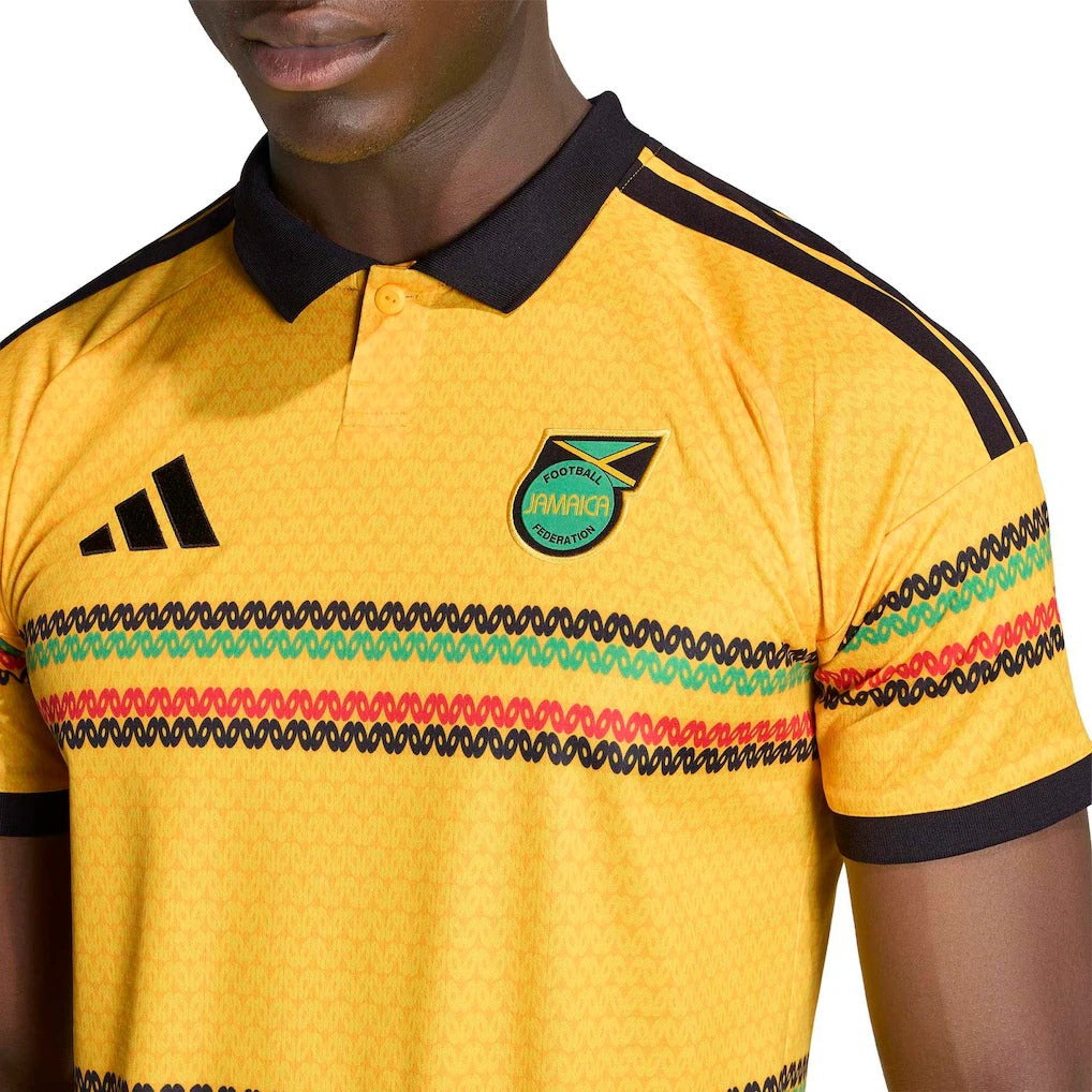 Jamaica national team 2026 soccer jersey yellow with adidas logo