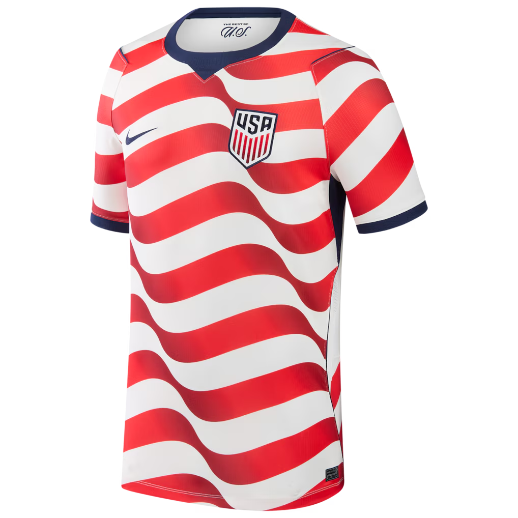 mens nike white usmnt 2026 home stadium replica jersey front view