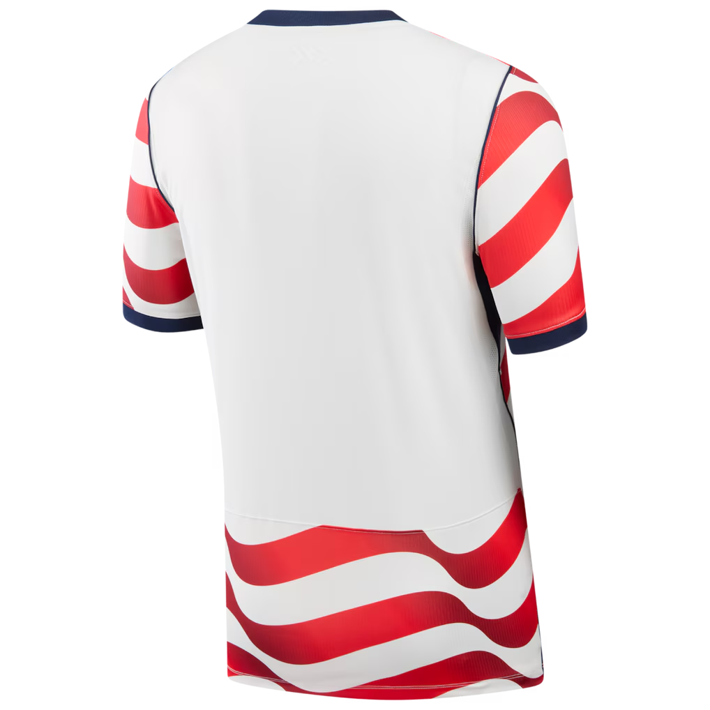 mens nike white usmnt 2026 home stadium replica jersey back view