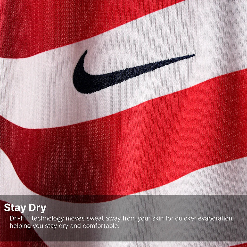nike logo on mens nike white usmnt 2026 home stadium replica jersey