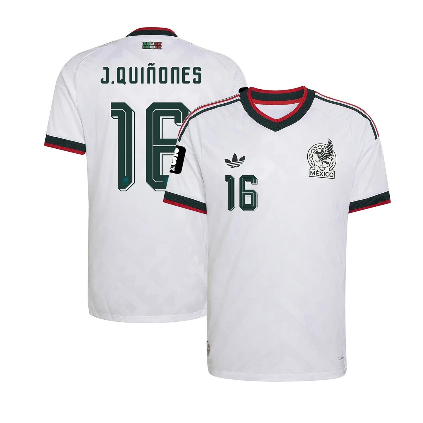 Mexico 2026 World Cup Away Stadium Replica Jersey - Quiñones #16
