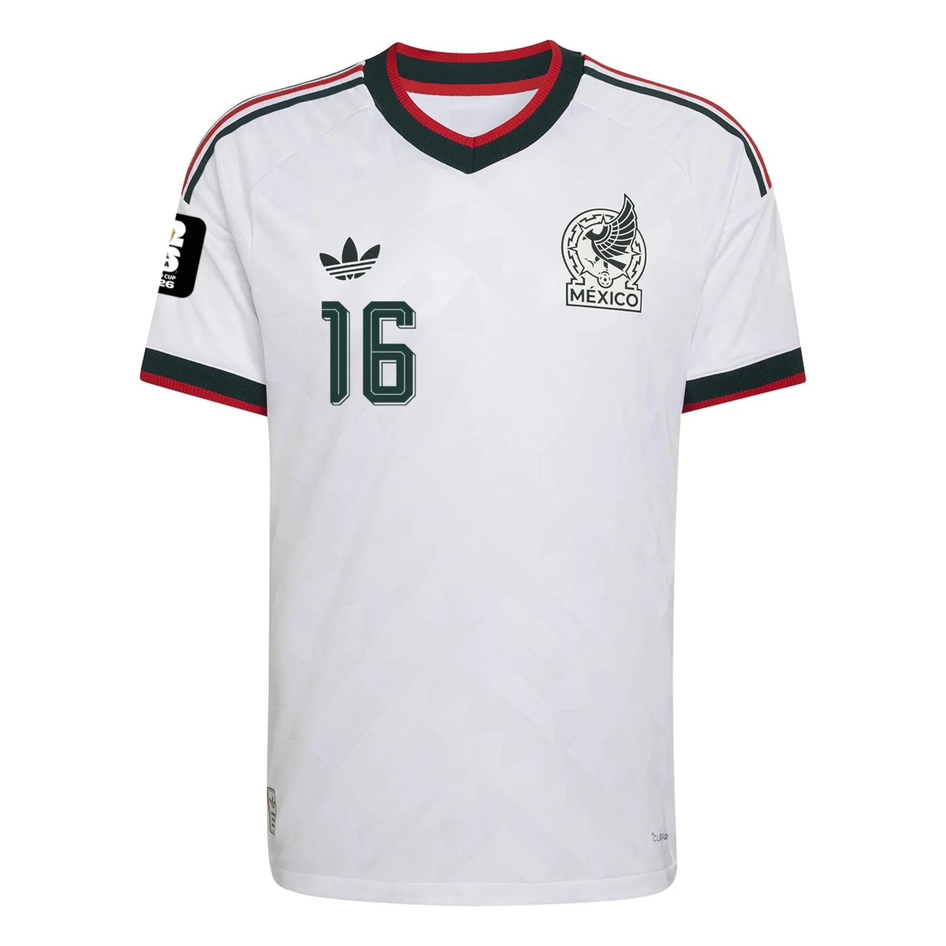 Mexico 2026 World Cup Away Stadium Replica Jersey - Quiñones #16 Front View