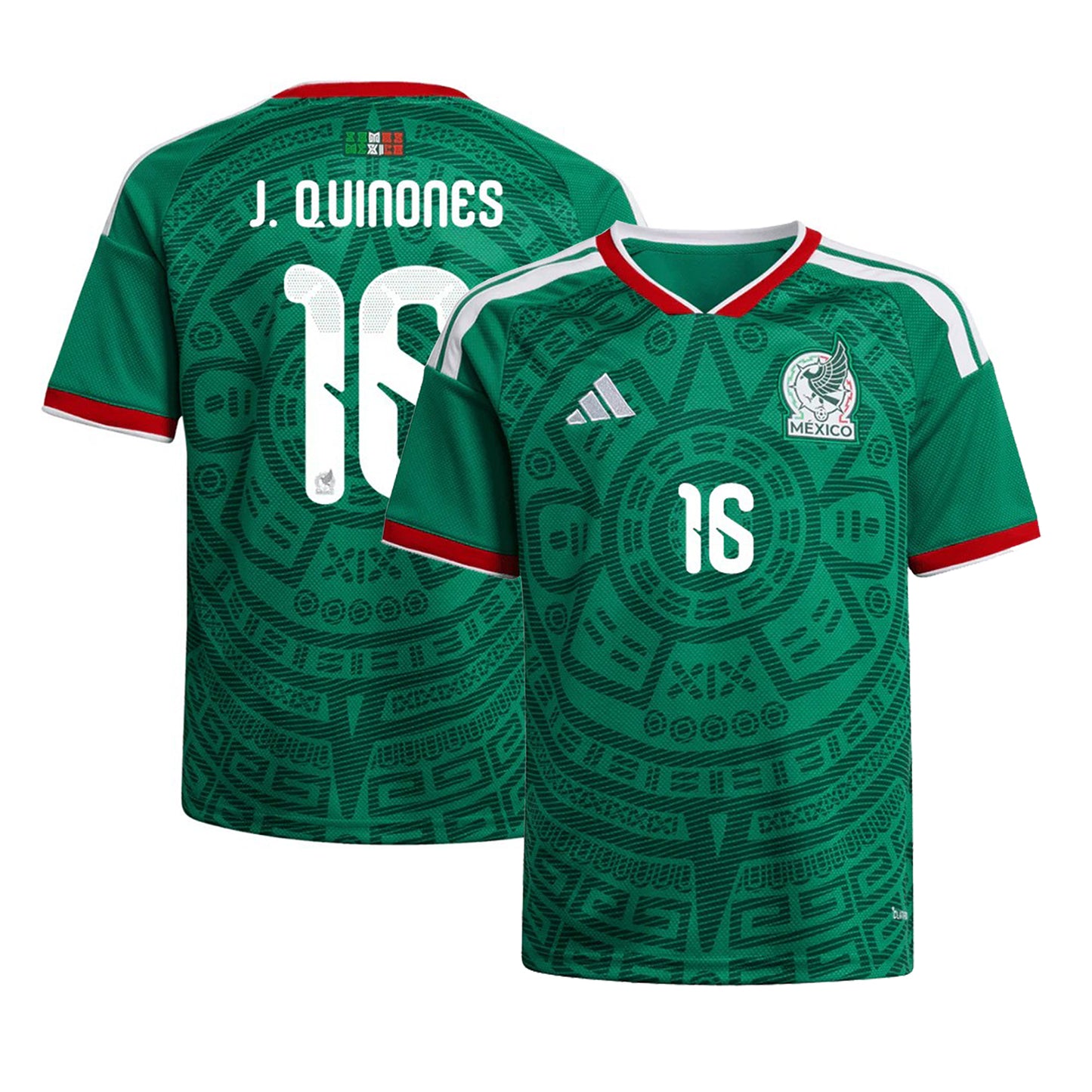 Mexico 2026 World Cup Home Stadium Replica Jersey With Quiñones #16 Printing