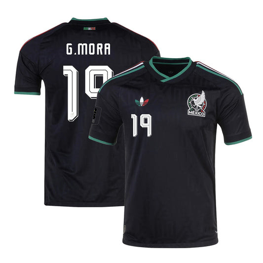 Mexico 2026 World Cup Third Stadium Replica Jersey With G. Mora #19 Printing