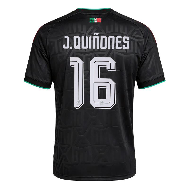Mexico 2026 World Cup Home Stadium Replica Jersey With Quiñones #16 Printing Back View
