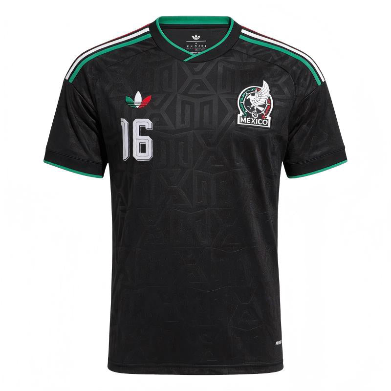 Mexico 2026 World Cup Home Stadium Replica Jersey With Quiñones #16 Printing Front View