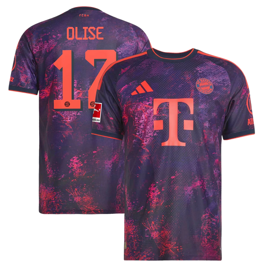 Michael Olise Bayern Munich 2026/27 Third On-Field Authentic Jersey - Purple