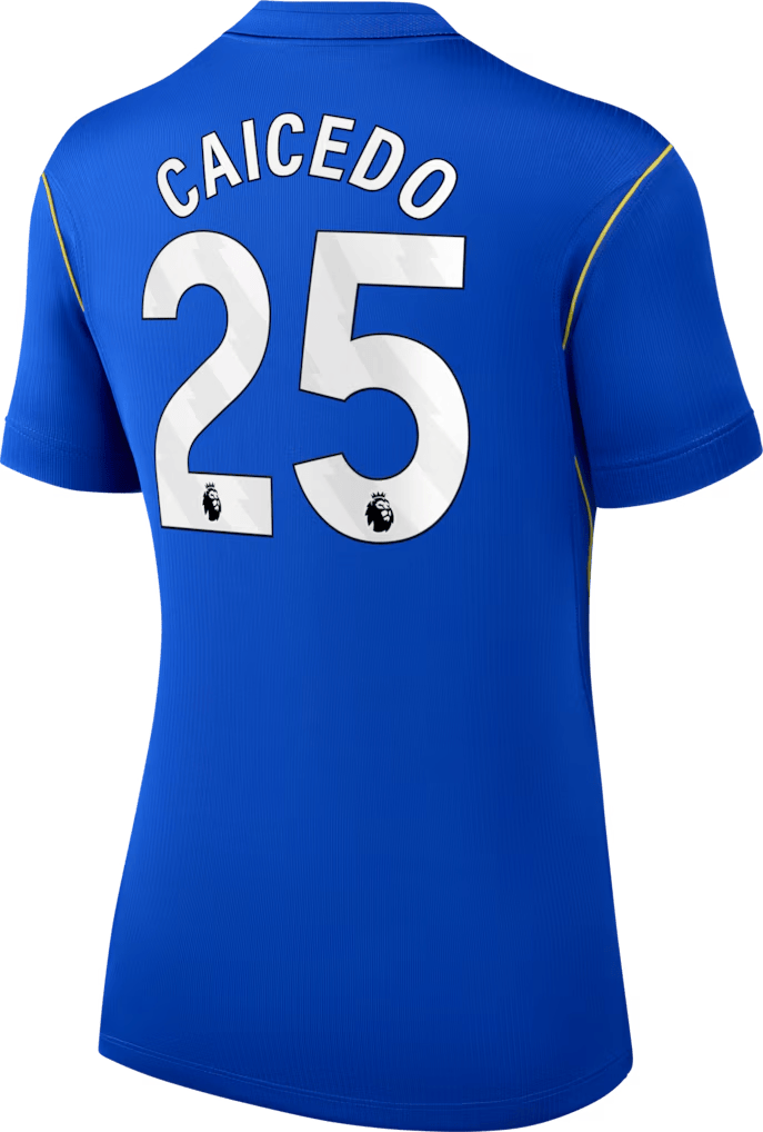 Women's Chelsea 2026/27 Home Stadium Replica Jersey - Caicedo #25 back view