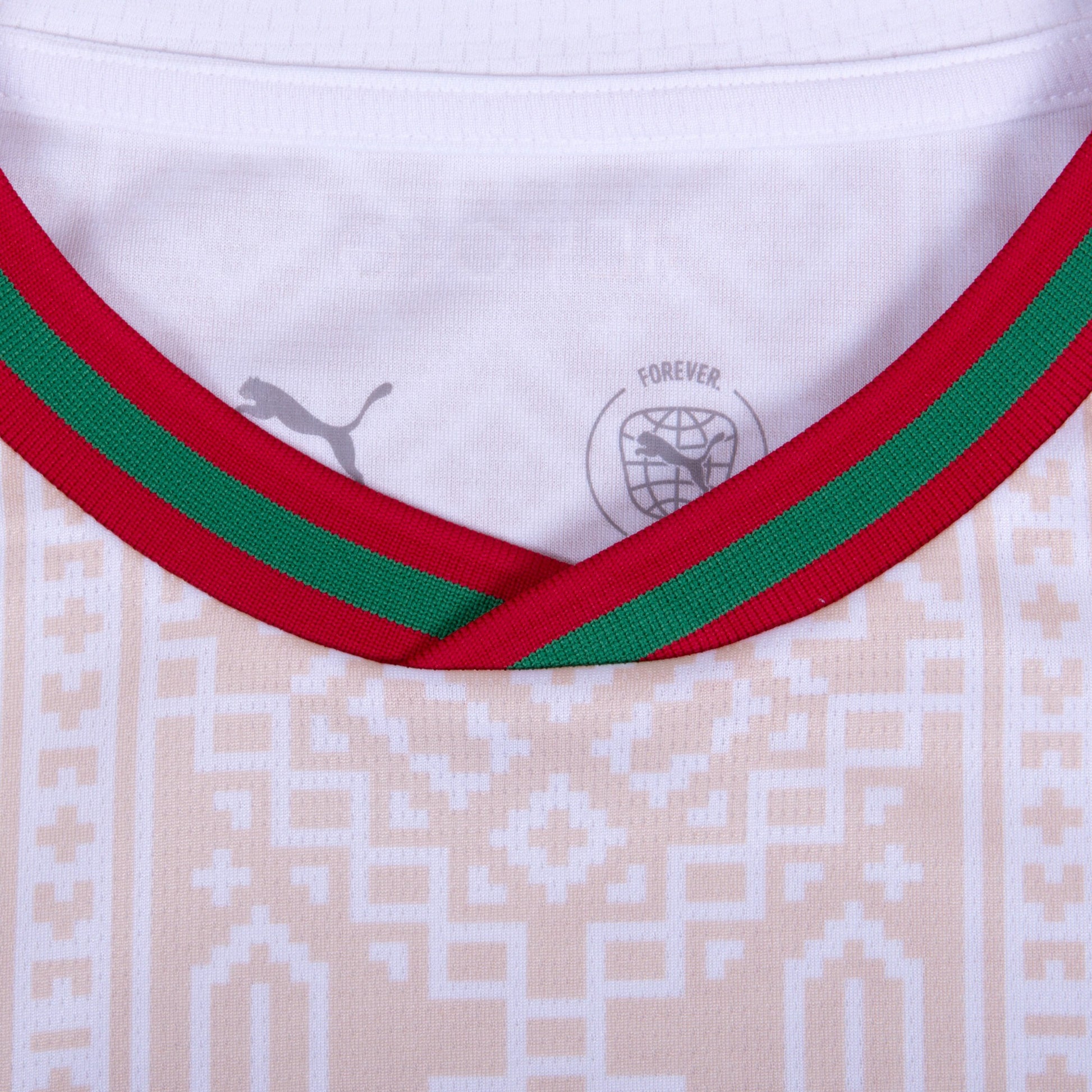 Morocco 2026 World Cup Away Stadium Replica Jersey neck details