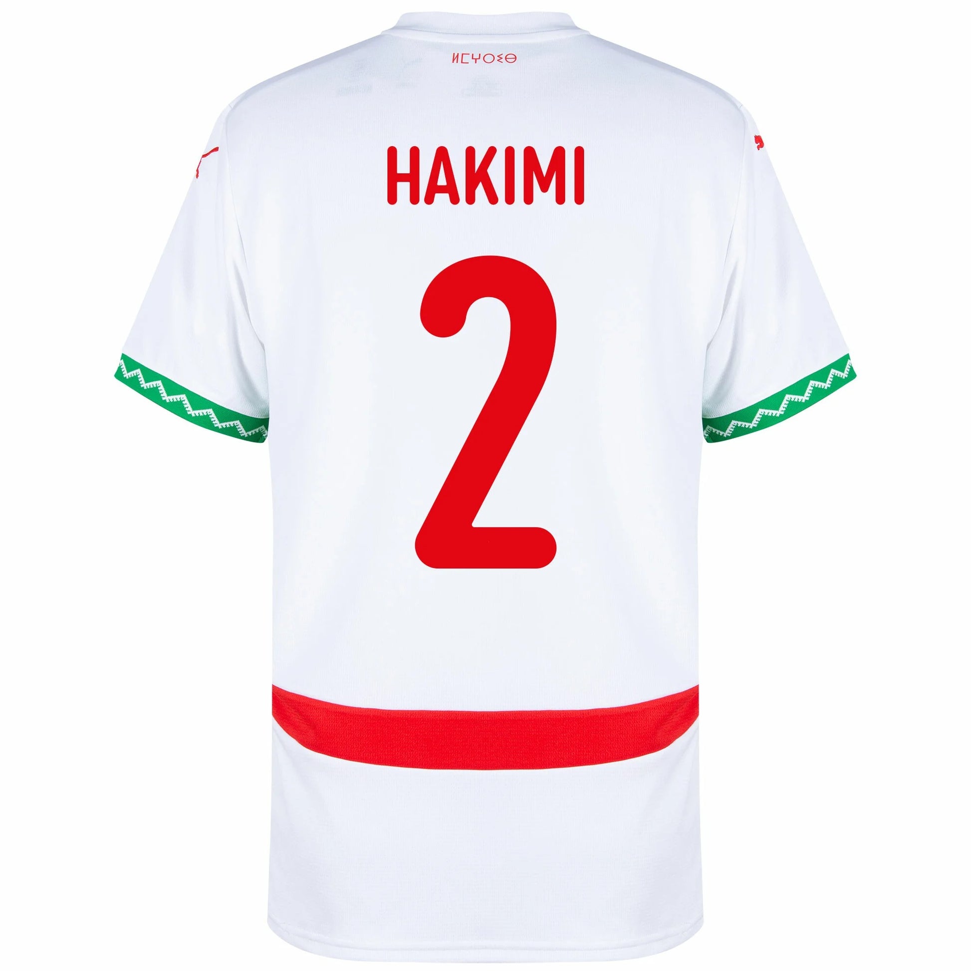 Morocco 2026 World Cup Home Stadium Replica Jersey - Hakimi #2 back view