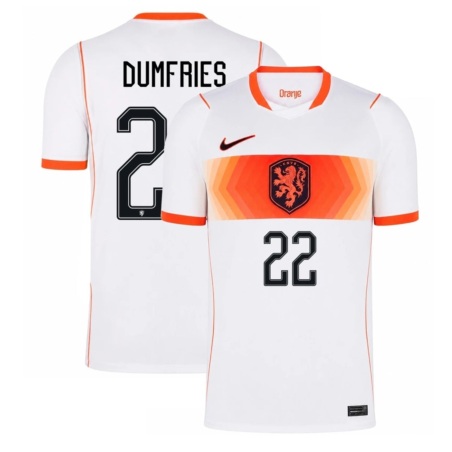 Netherlands 2026 World Cup Away Stadium Replica Jersey - Dumfries #22
