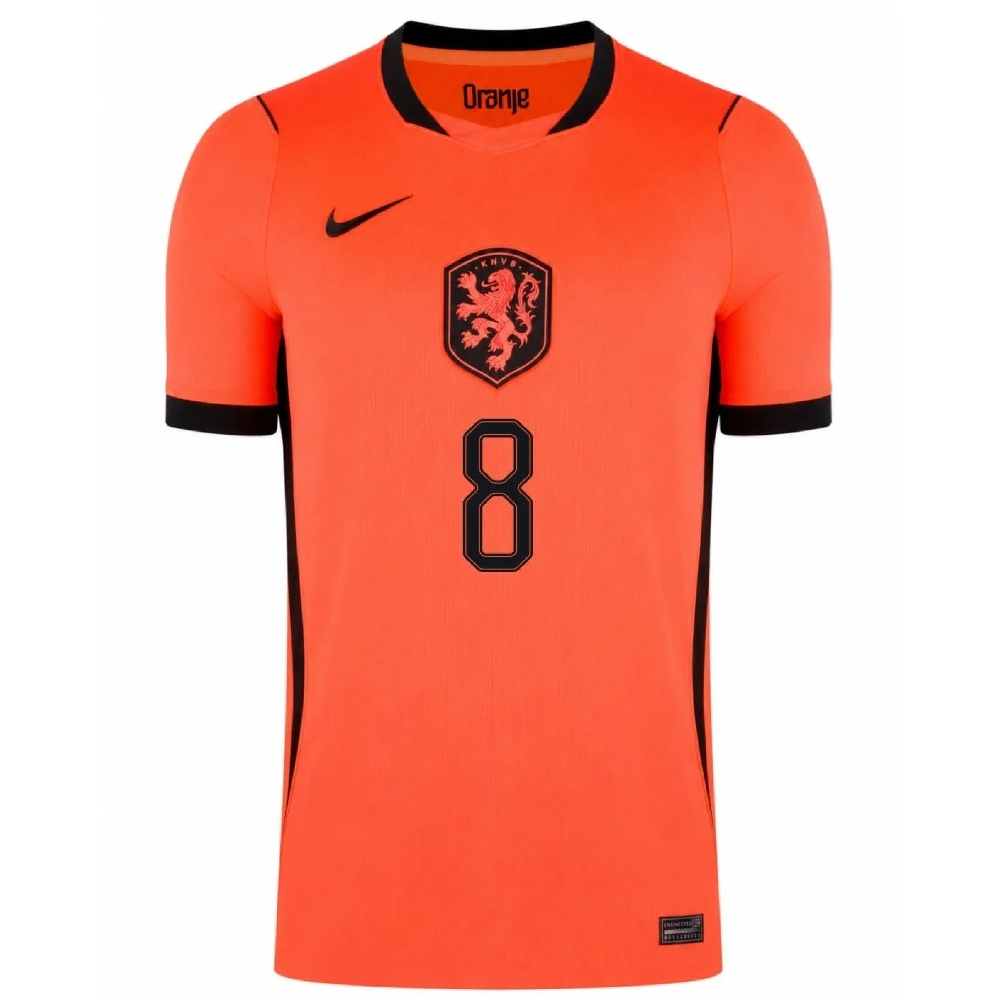 Netherland 2026 world cup Gravenberch 8 Home stadium replica Jersey -final third ki front view