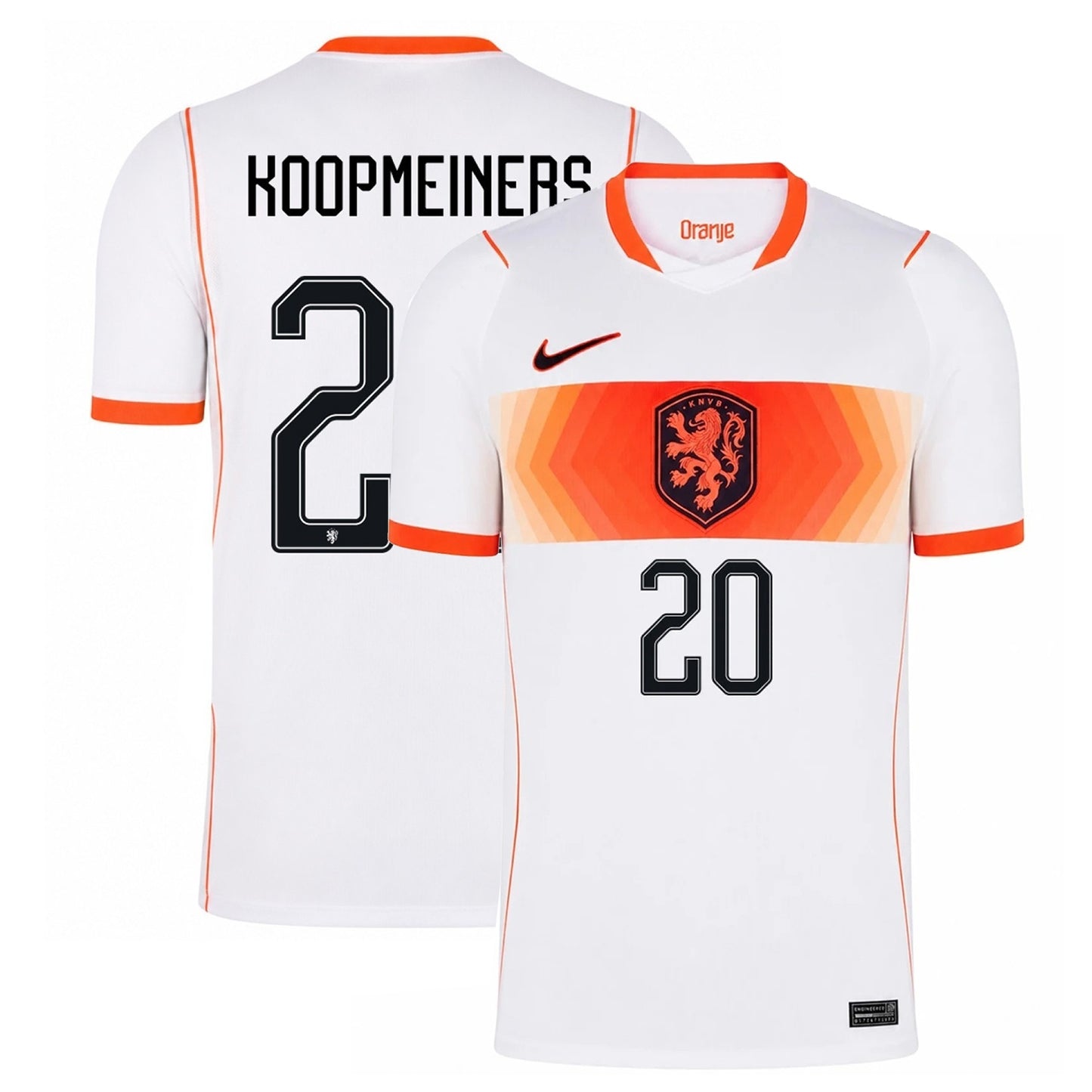 Netherlands 2026 World Cup Away Stadium Replica Jersey - Koopmeiners #20