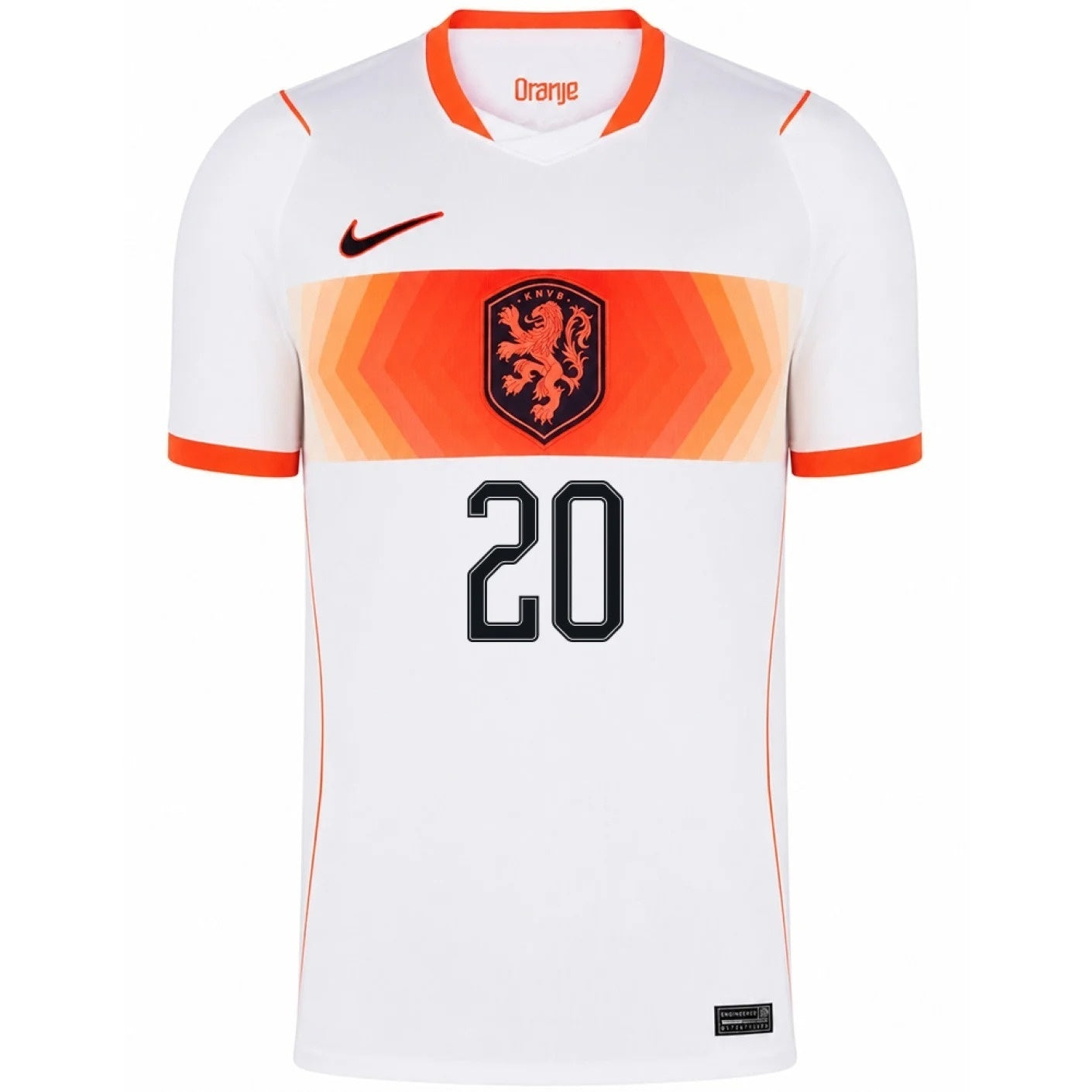 Netherlands 2026 World Cup Away Stadium Replica Jersey - Koopmeiners #20 front view