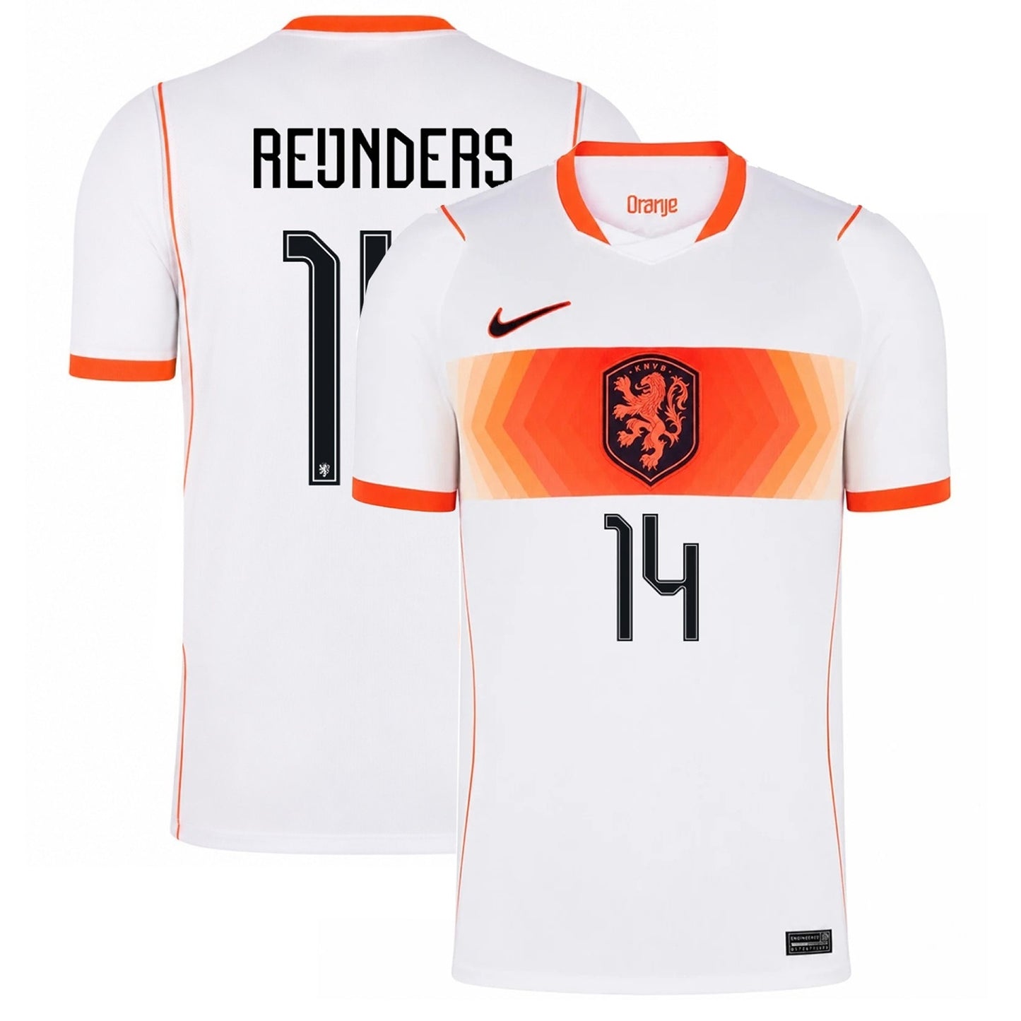 Netherland 2026 world cup  Reijnders 14 Away stadium replica Jersey 