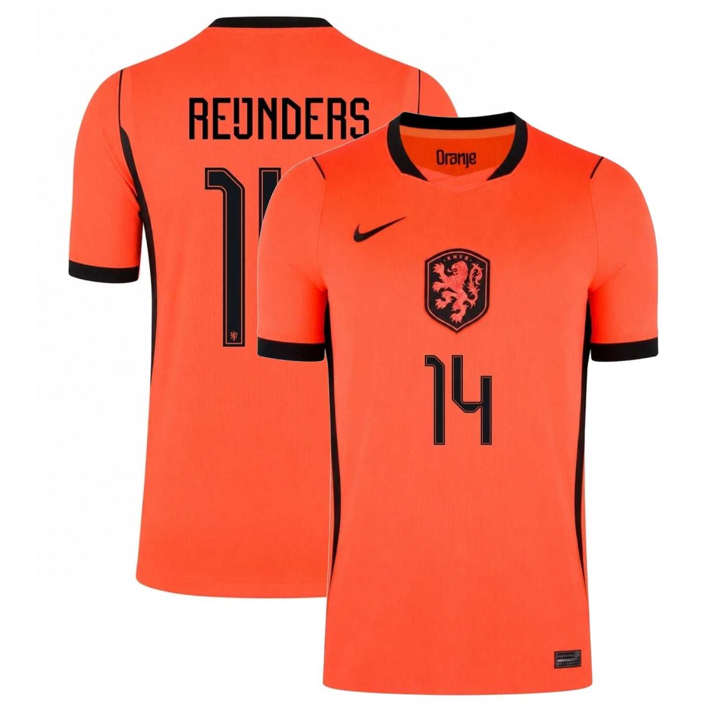 Netherland 2026 world cup Reijnders 14 Home stadium replica Jersey