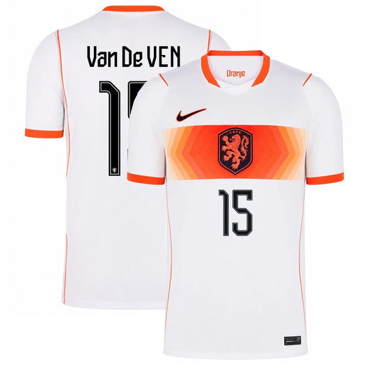 Netherland  2026 world cup Van De Ven 15 Away Stadium Replica Jersey
