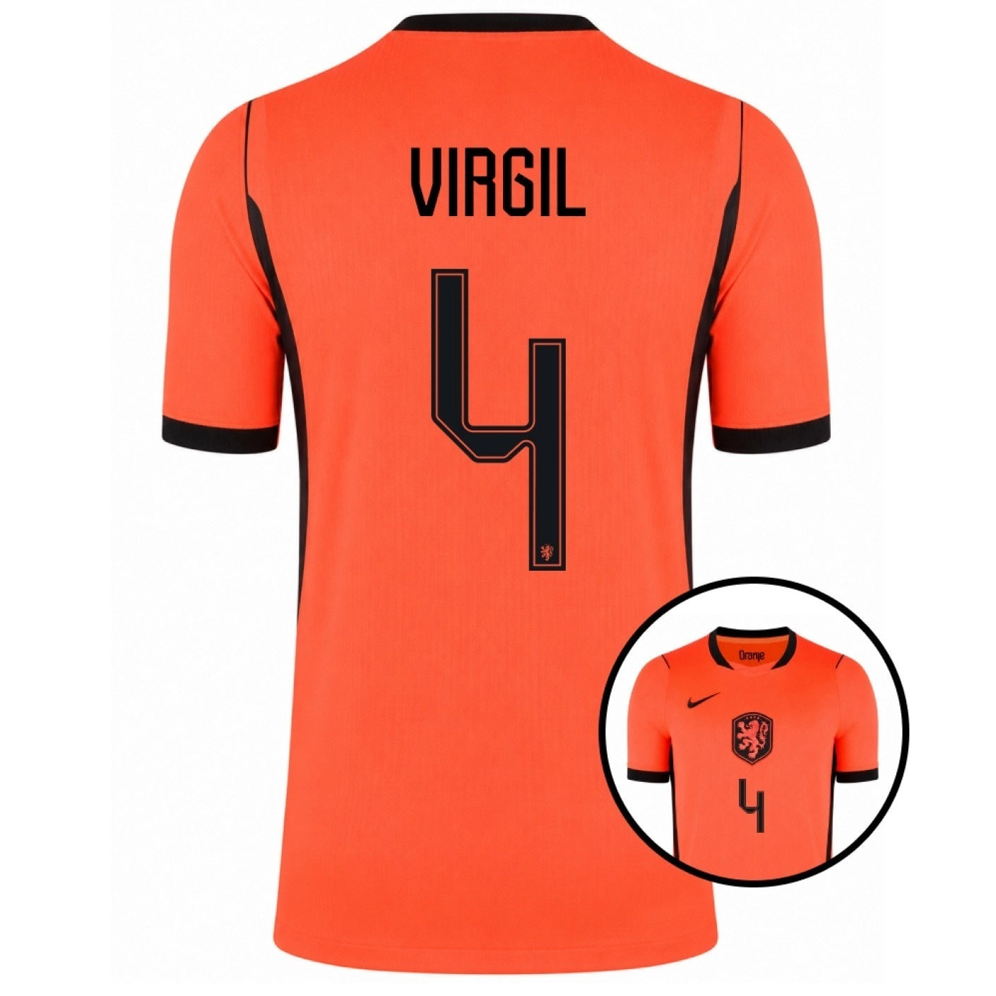 Netherlands 2026 World Cup Away Stadium Replica Jersey - Virgil #4