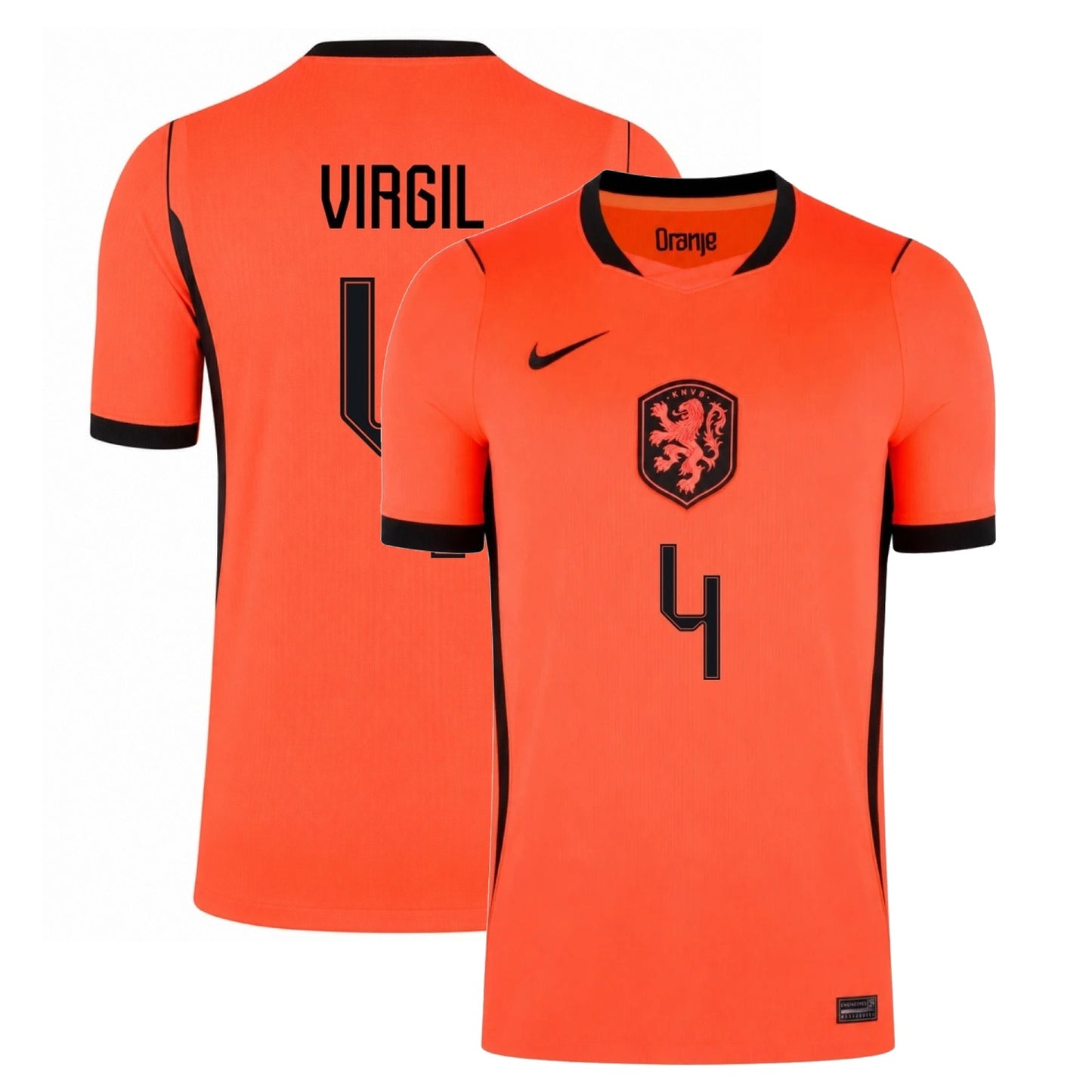 Netherlands 2026 World Cup Away Stadium Replica Jersey - Virgil #4