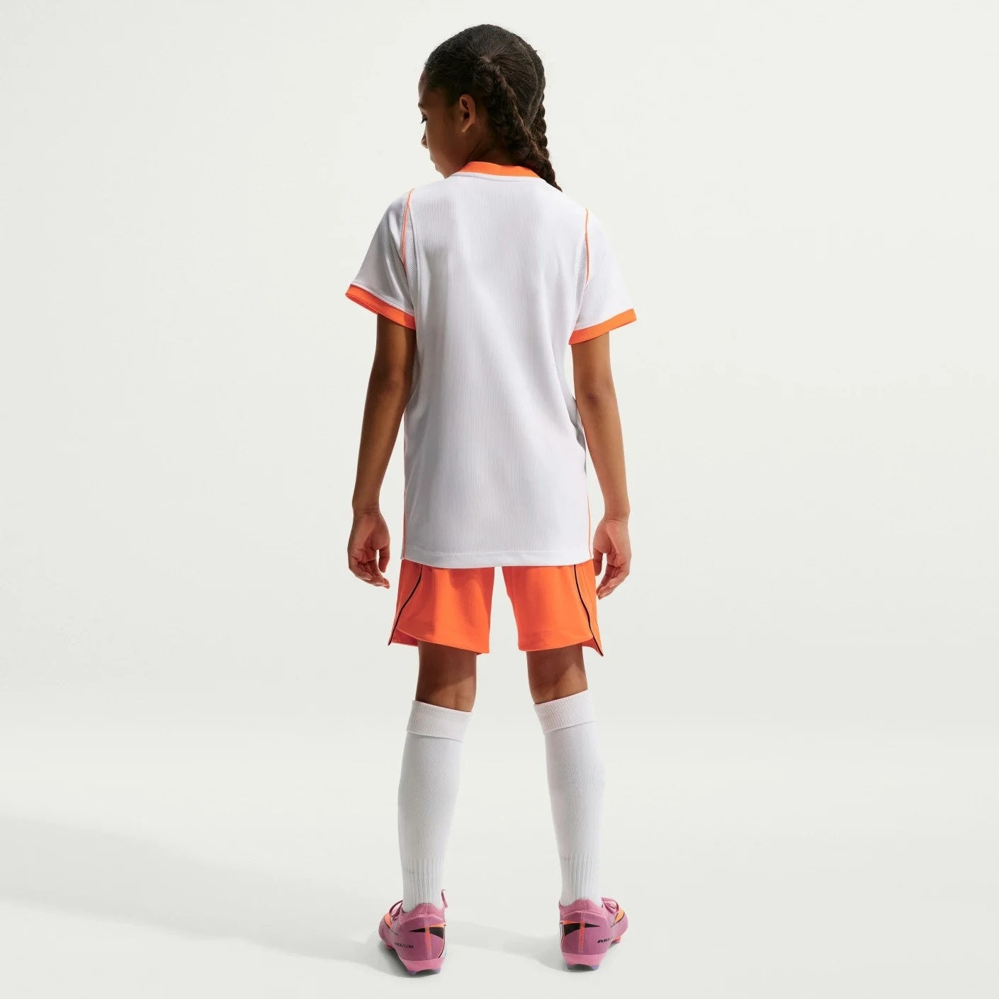 Netherlands 2026 World Cup Away Stadium Replica Kids Set back view