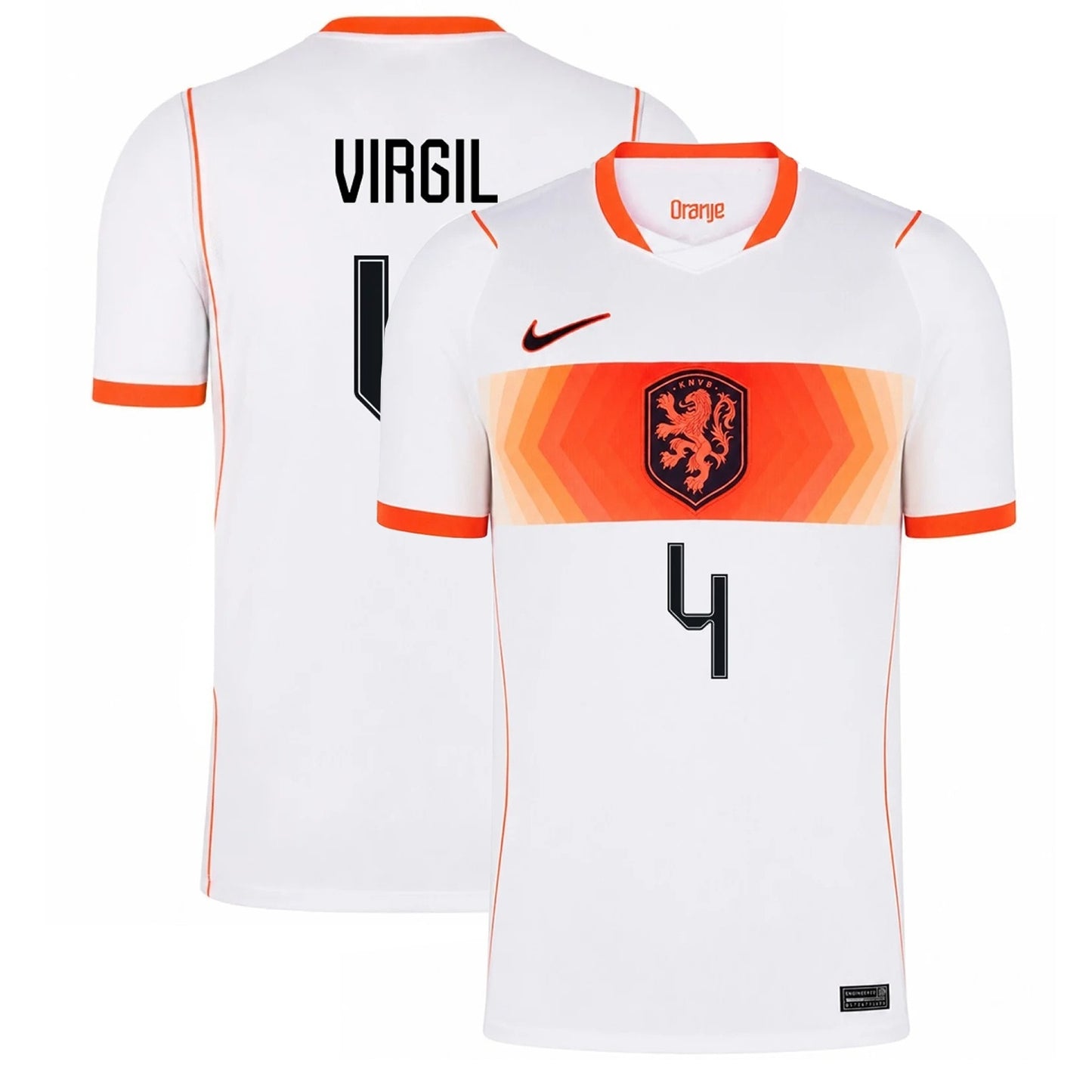 Netherlands 2026 World Cup Away Stadium Replica Jersey - Virgil #4