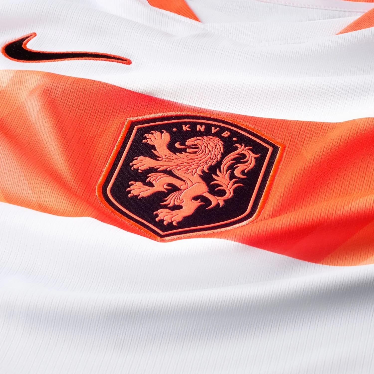 Netherlands 2026 World Cup Away Stadium Replica Jersey chest logo