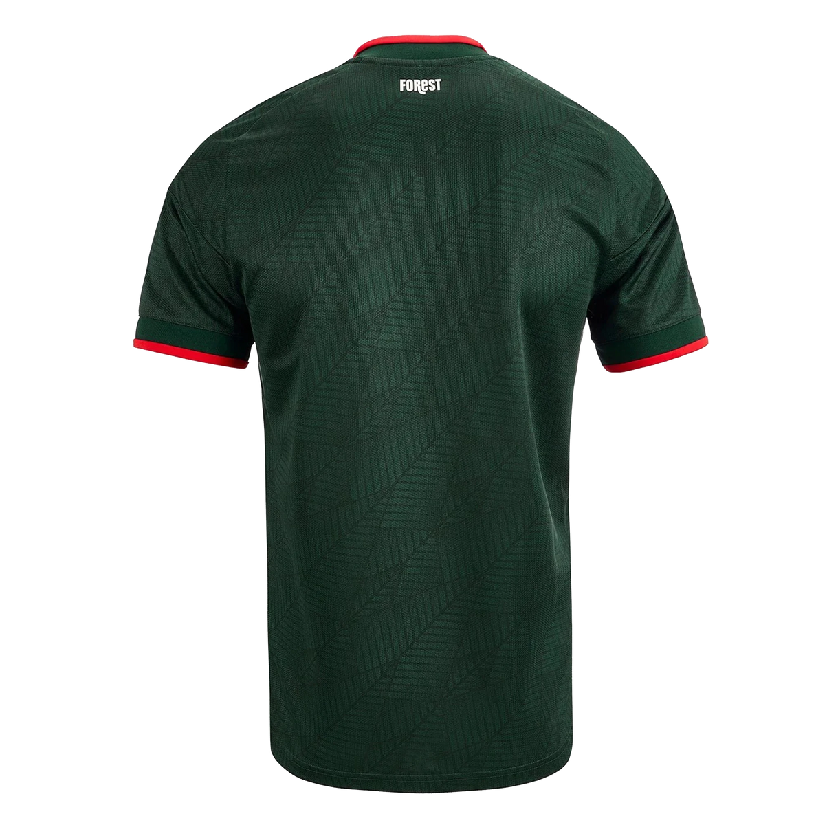 Back view of Nottingham 2026-2027 away green replica football shirt by Final Third Kit