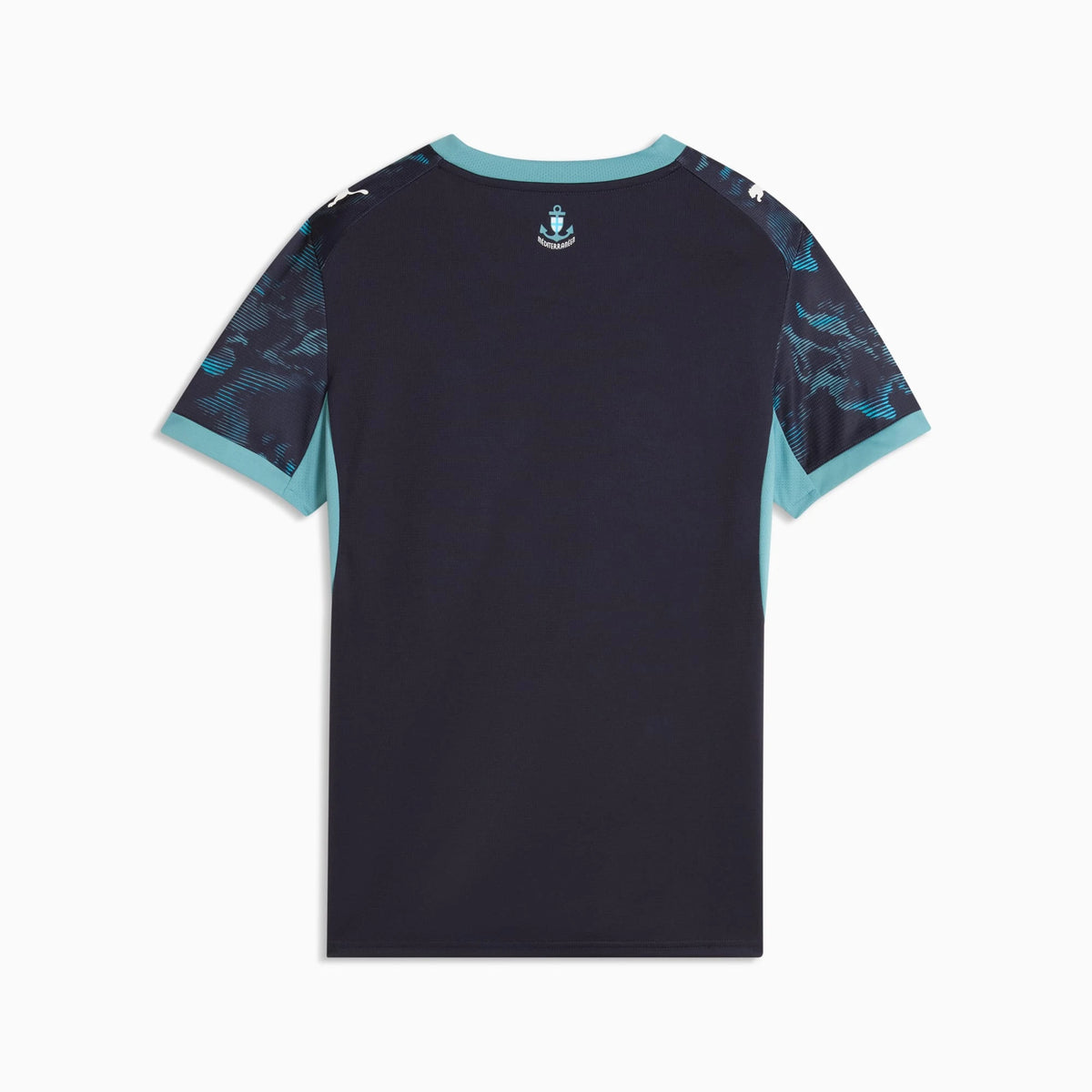 Back view of women's Olympique de Marseille 2026-2027 away black replica football shirt by Final Third Kit