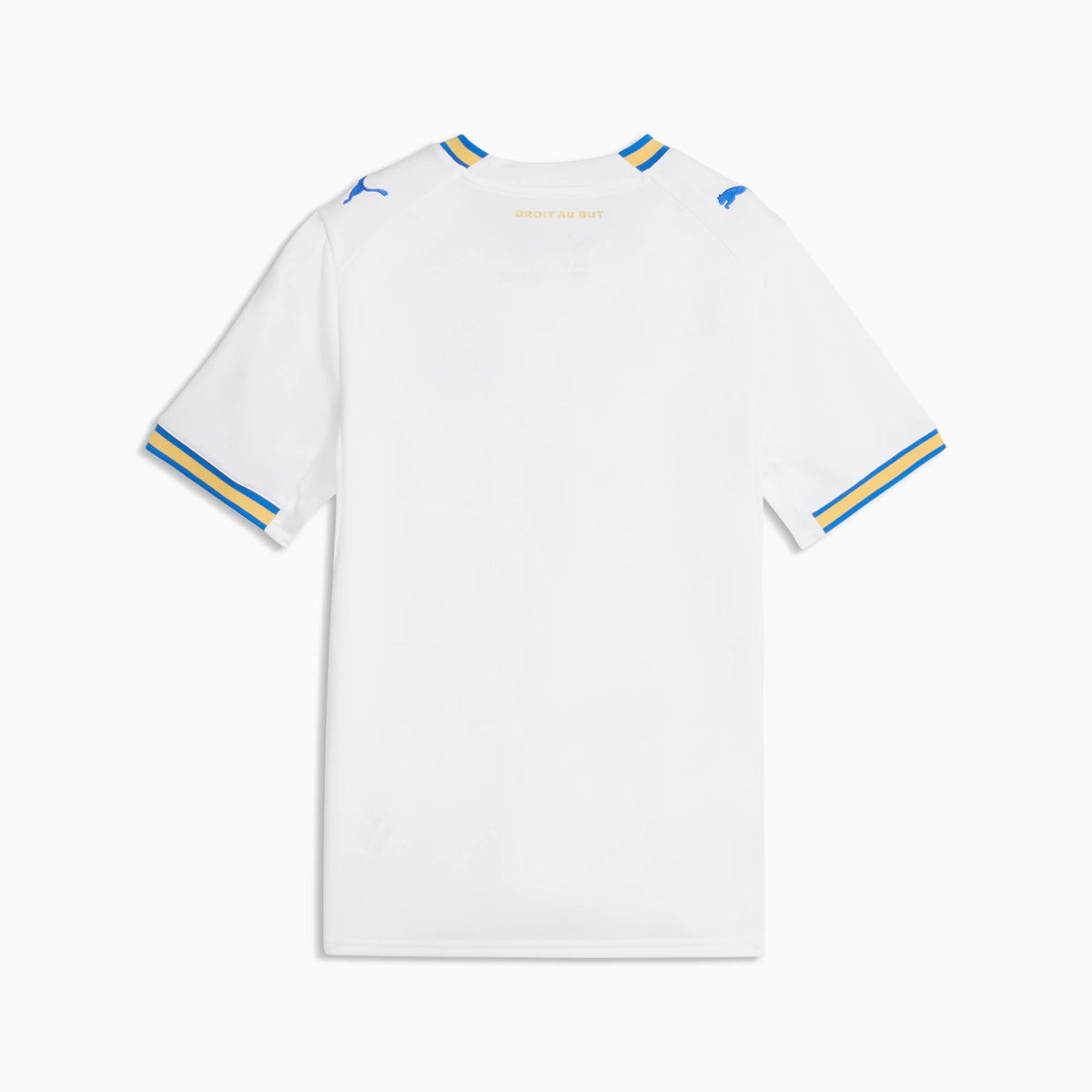 Back view of youth Olympique de Marseille 2026-2027 home white replica football shirt by Final Third Kit