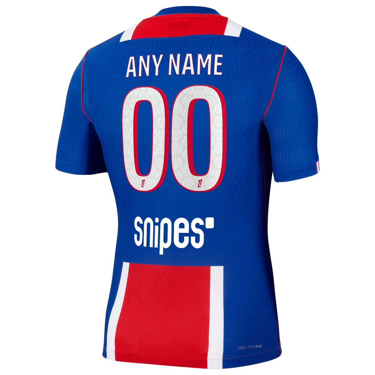 Back view of Paris Saint-Germain 2026-2027 home blue match authentic football shirt by Final Third Kit