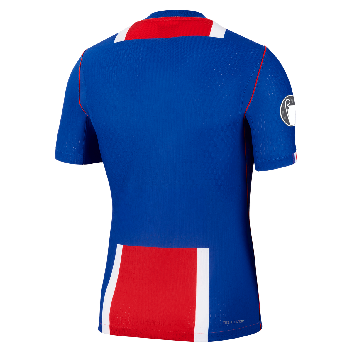 Back view of men's Paris Saint-Germain 2026-2027 home blue match authentic football shirt by Final Third Kit