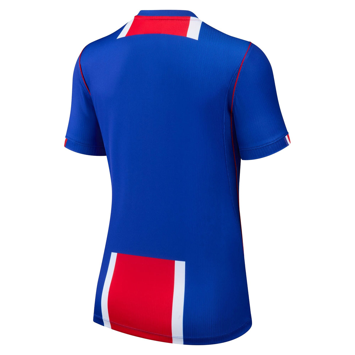 Back view of women's Paris Saint-Germain 2026-2027 home blue stadium replica football shirt by Final Third Kit