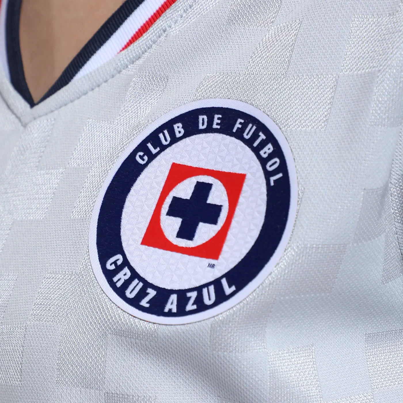 Cruz Azul football club logo on a sports jersey