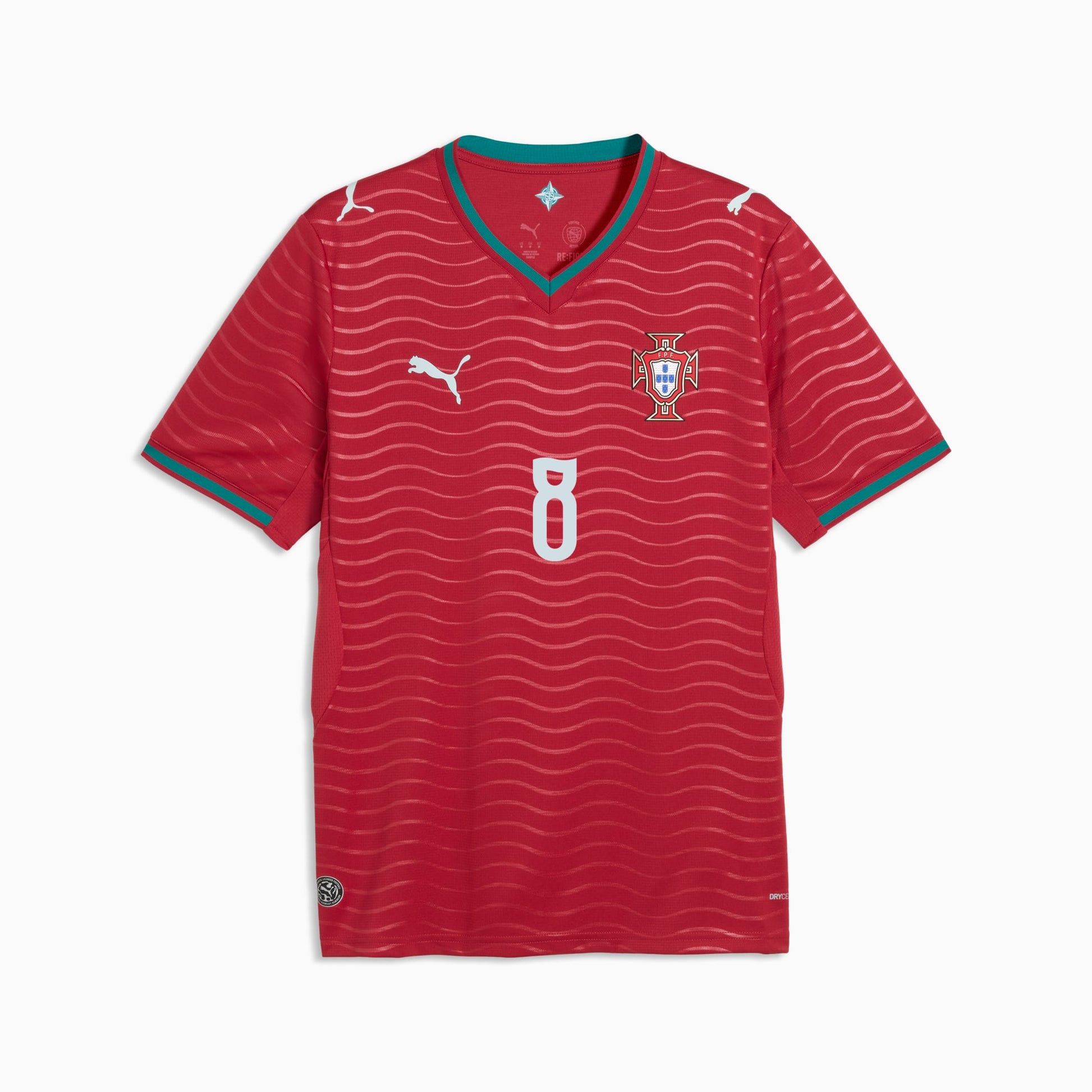 Portugal 2026 World Cup home Stadium Replica Jersey with B. Fernandes #8 printing front view