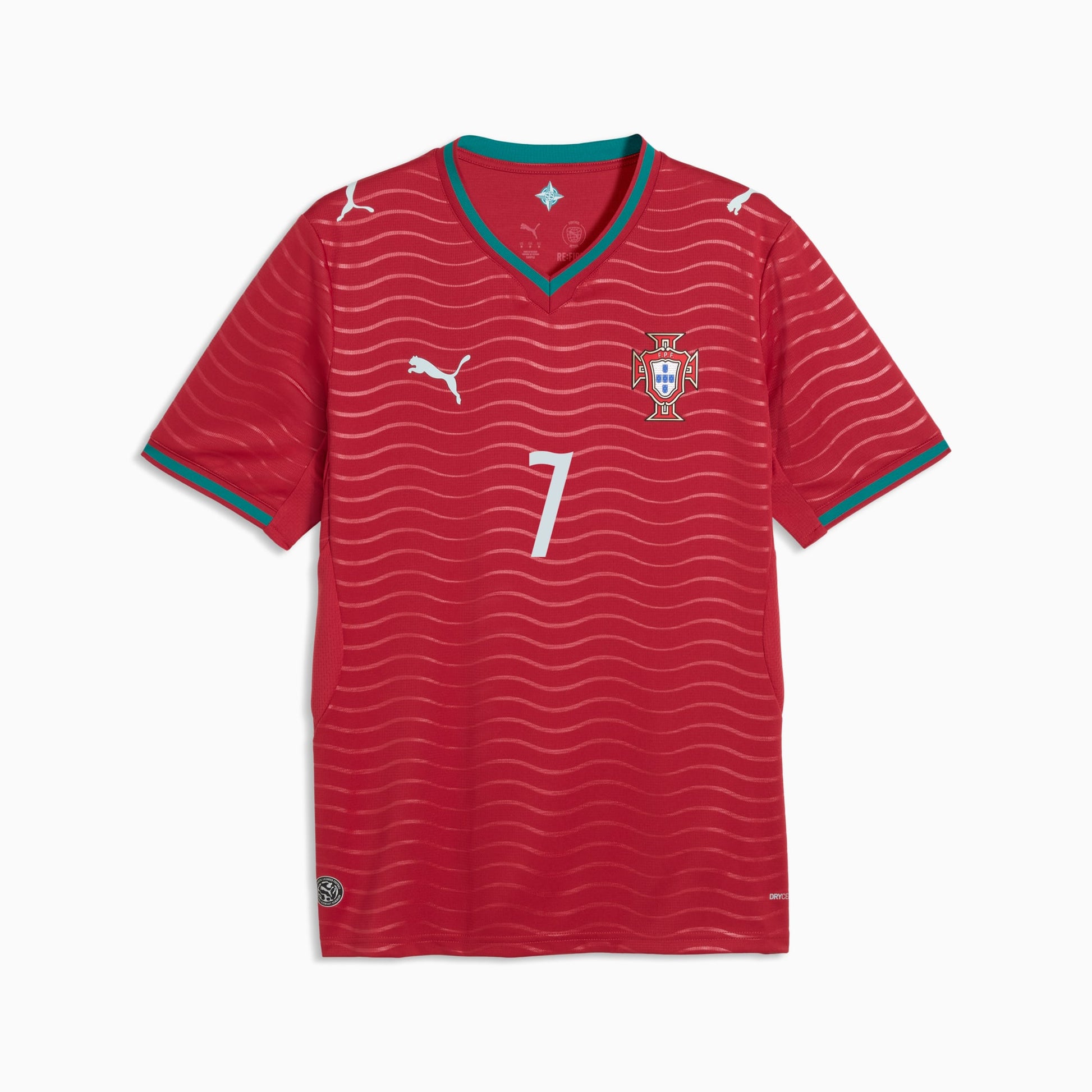 Portugal national team 2026 home stadium jersey with RONALDO #7 custom print front view