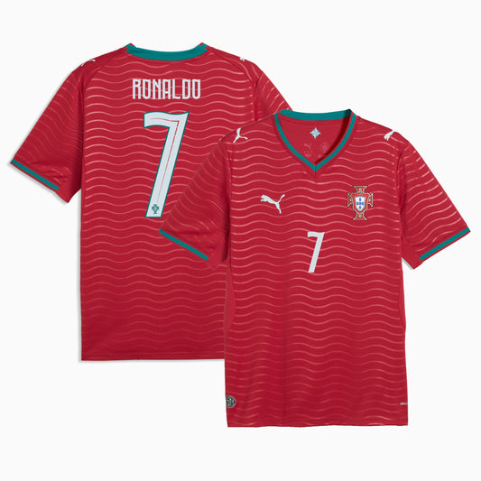 Portugal national team 2026 home stadium jersey with RONALDO #7 custom print