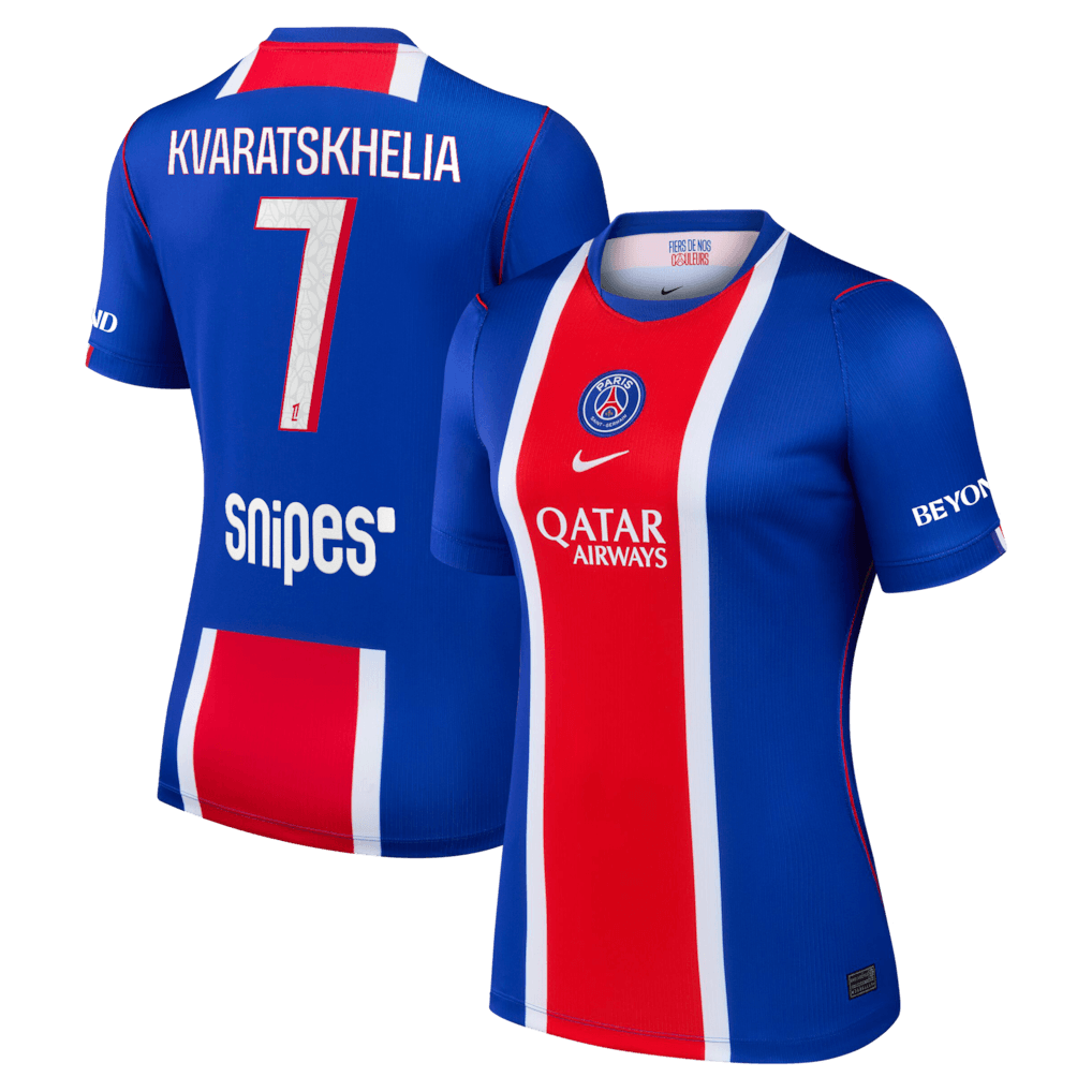 psg 2026 27 home women jersey with KVARATSKHELIA 7 Print 