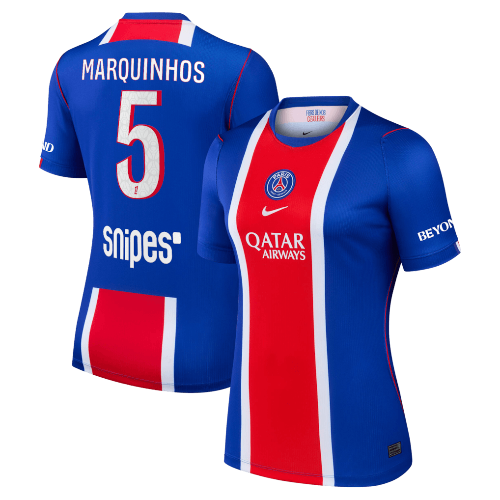 psg 2026 27 home women jersey with MARQUINHOS 5 Print