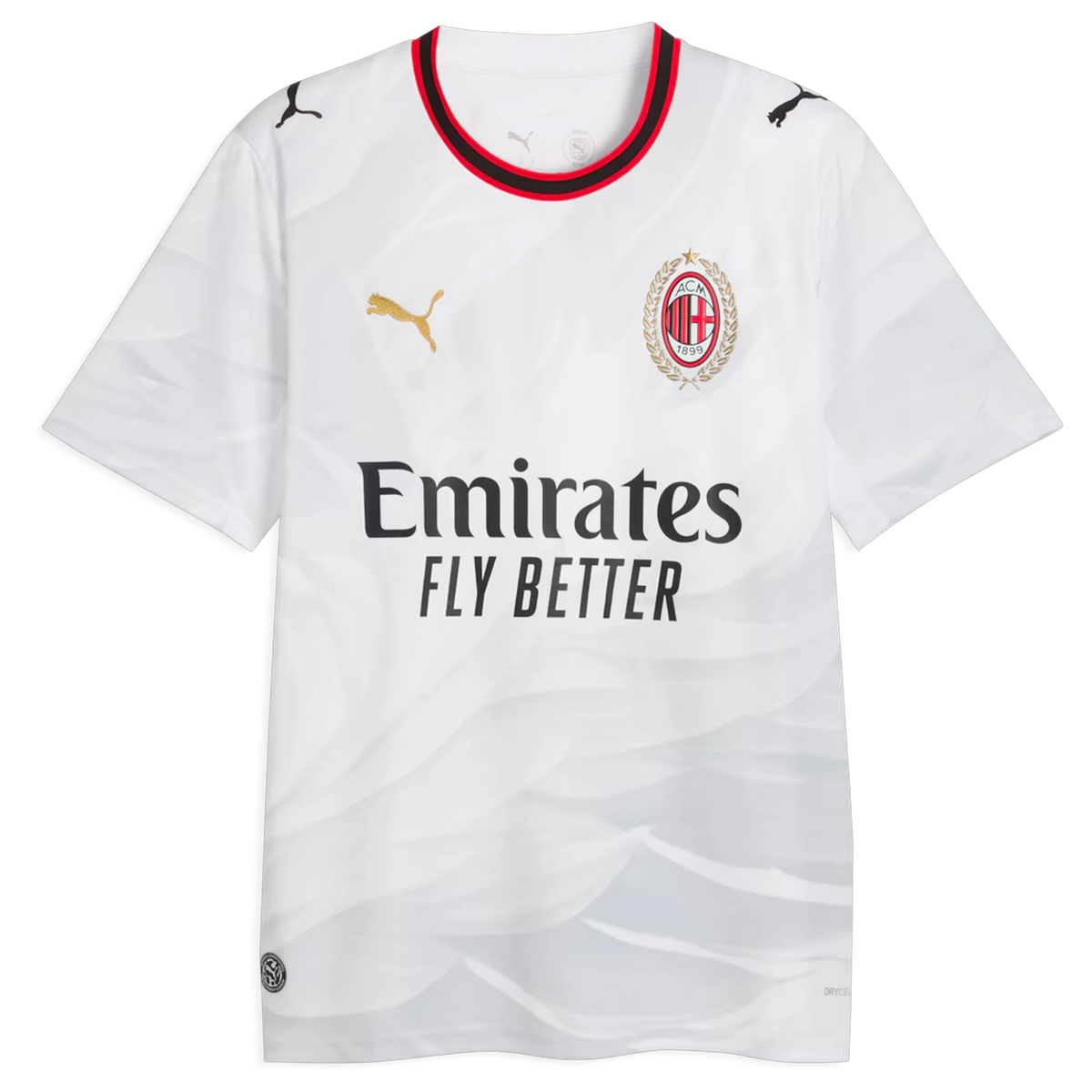 Front view of AC Milan 2026-2027 away white replica soccer jersey by Final Third Kit