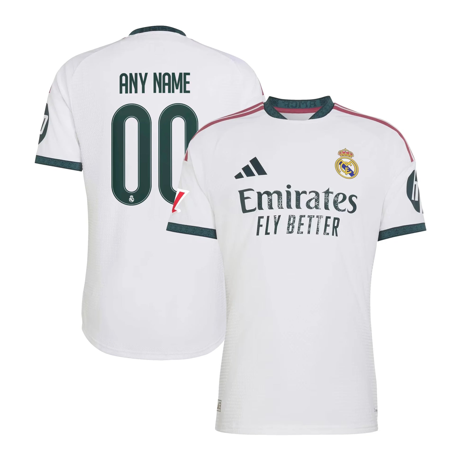 Real Madrid 2026/27 Home On-Field Authentic Custom White Jersey