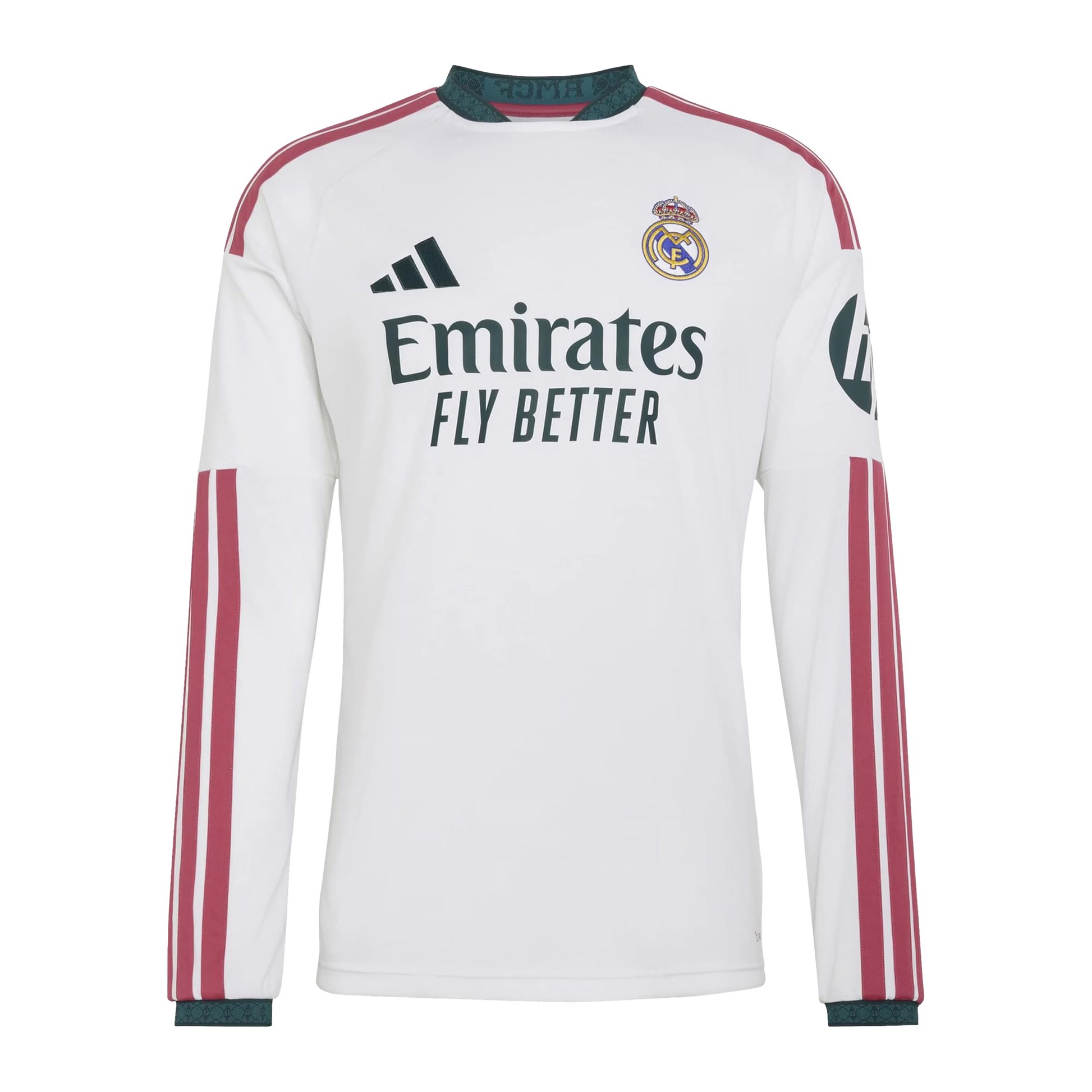 Real Madrid 2026/27 Home Replica Long Sleeve White Jersey Front View