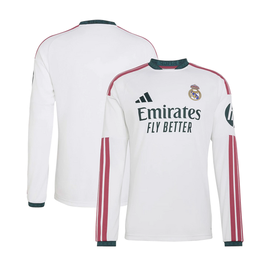 Real Madrid 2026/27 Home Replica Long Sleeve White Jersey  