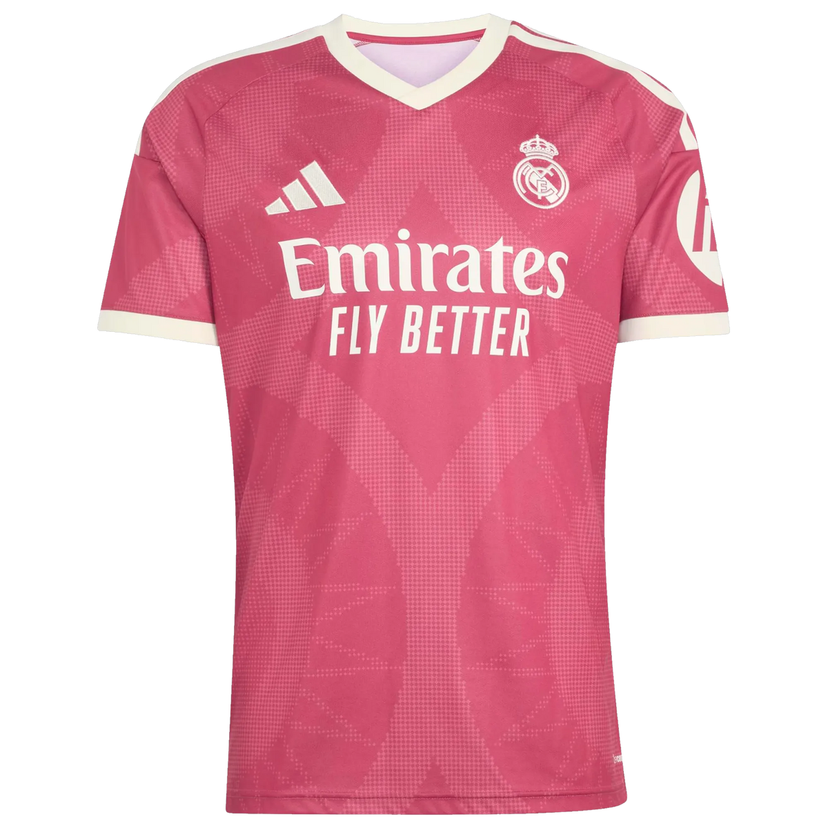 Front view of Real Madrid 2026-2027 third pink replica soccer jersey by Final Third Kit